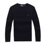 polo-ralph lauren pulls hommes 2019U chute hiver round col 9519 bleu marine